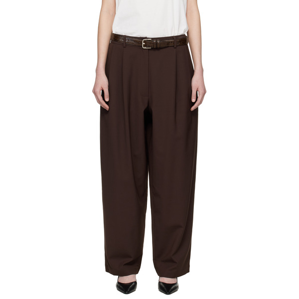  Cordera Brown Tailored Masculine Trousers 