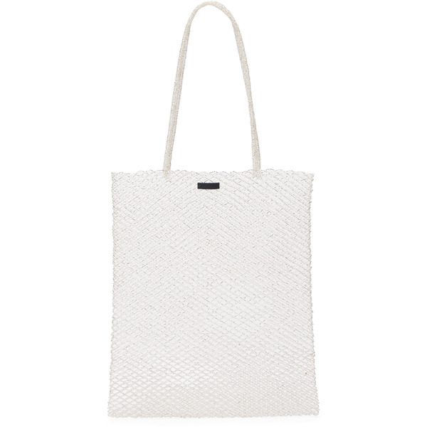  Cordera Silver Handmade Beaded Tote 