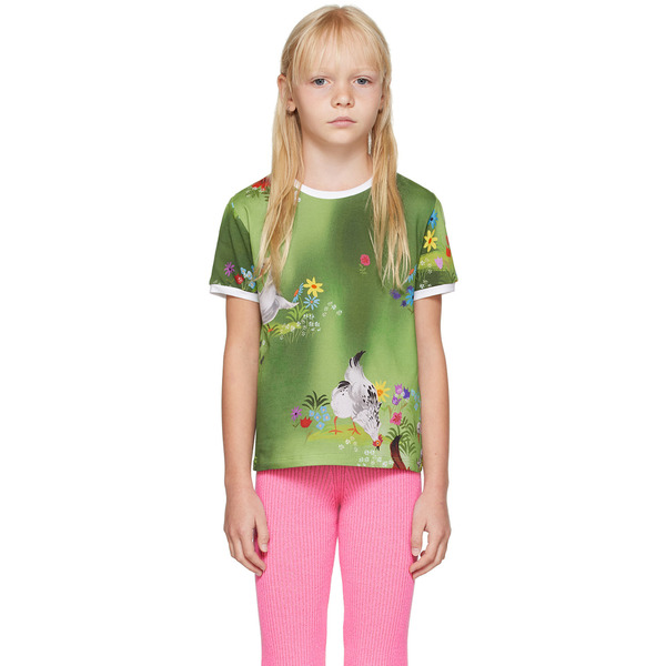  Cormio Kids Green Printed T-shirt 