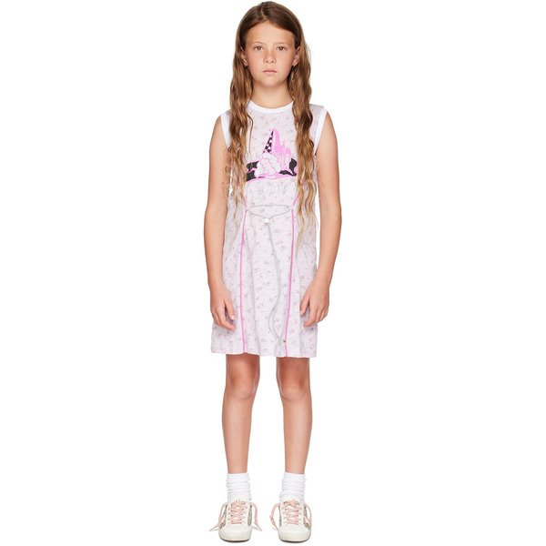  Cormio Kids Purple Printed Dress 