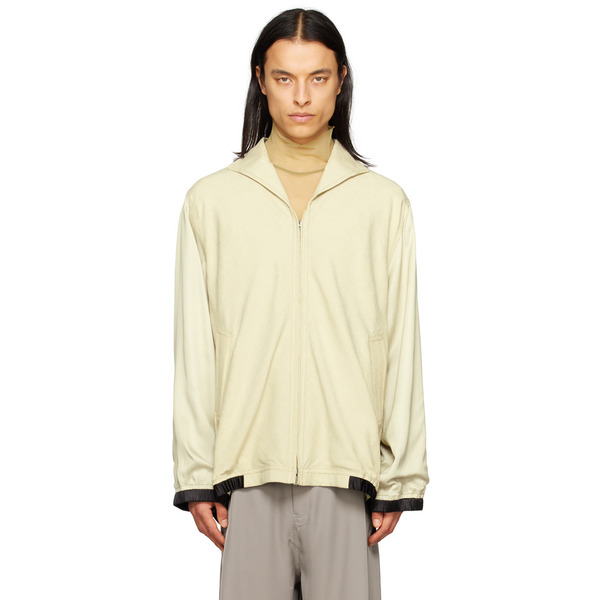  Cornerstone Beige Paneled Jacket 