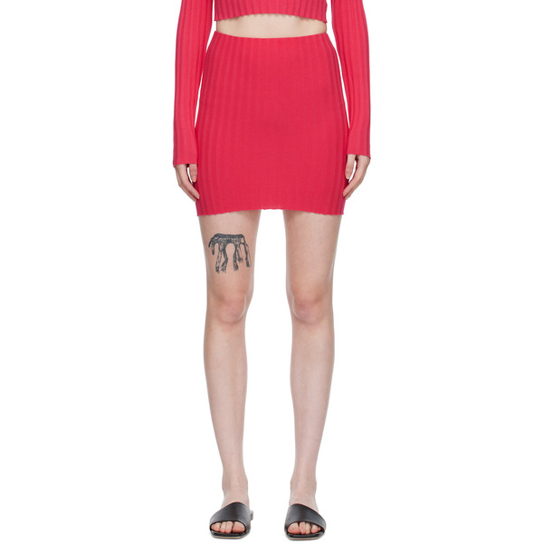  Cotton Citizen Pink Capri Miniskirt 