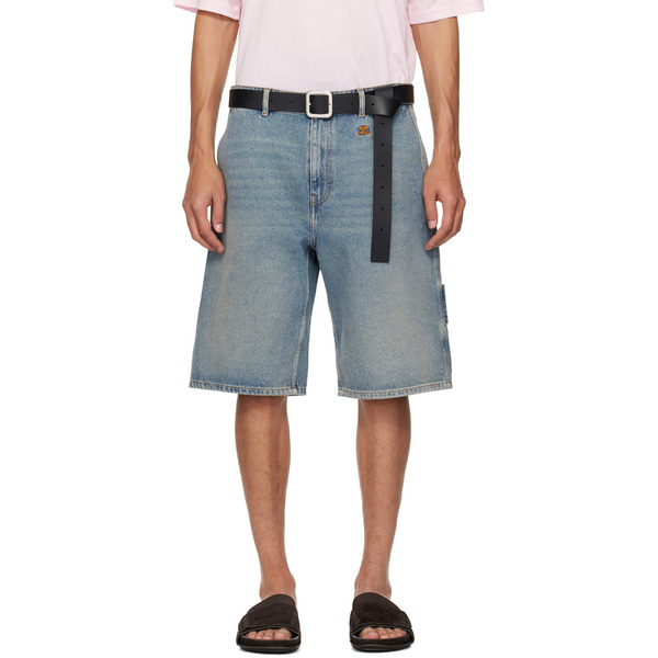  Courrèges Blue Hammer Denim Shorts 