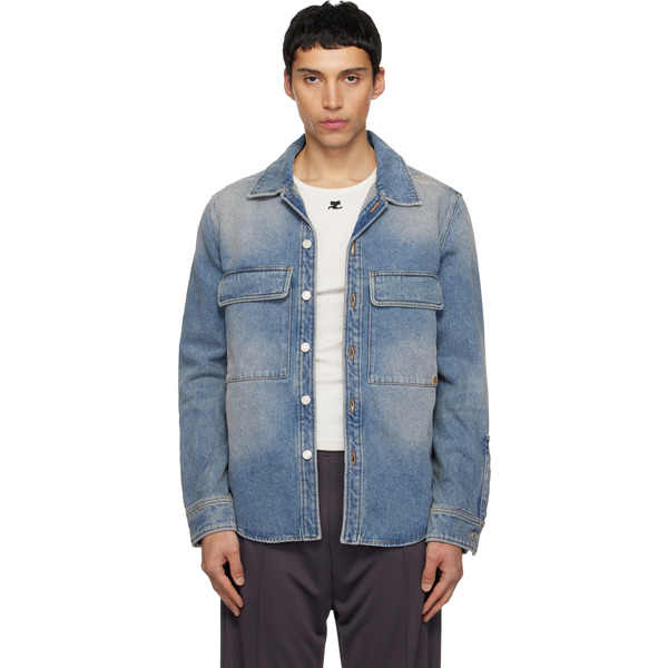  Courrèges Blue Workwear Denim Shirt 