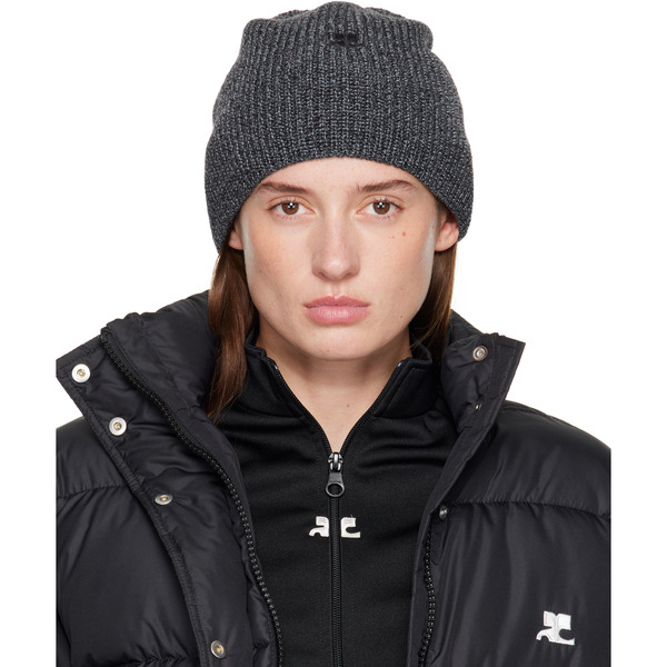  Courrèges Gray Ac Light Wool Beanie 