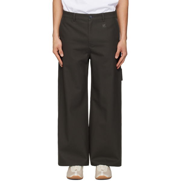  Courrèges Gray Hammer Cotton Short Trousers 