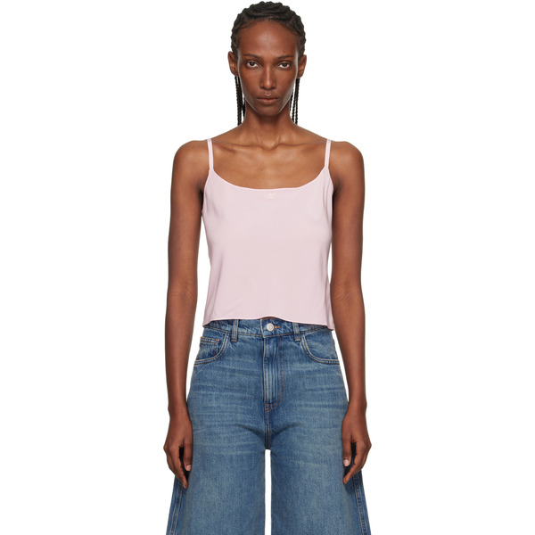  Courrèges Pink Lingerie Silk Top 