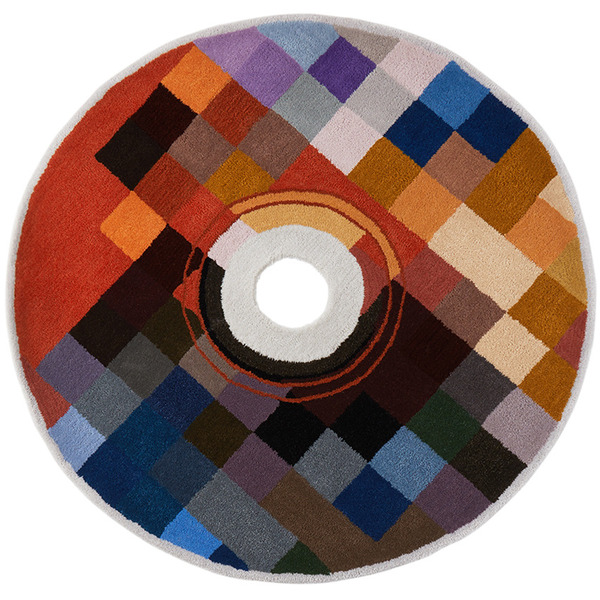  Curves By Sean Brown Ssense Exclusive Multicolor Handmade Cd Rug 