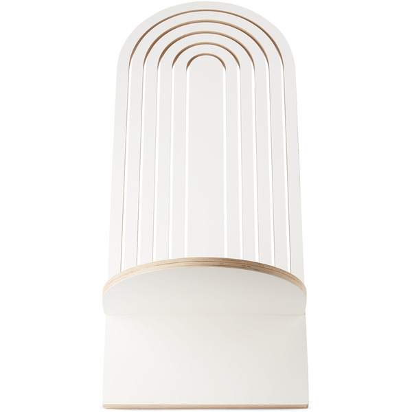  Curves By Sean Brown White Extended Archway Chair 