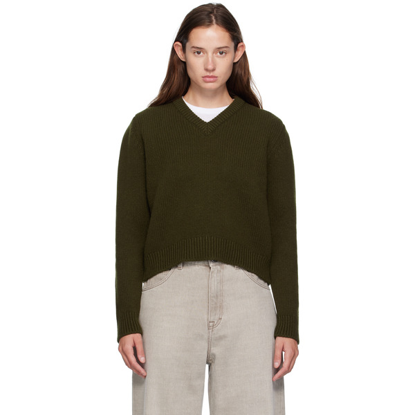  &daughter Green Glenn V-neck Sweater 