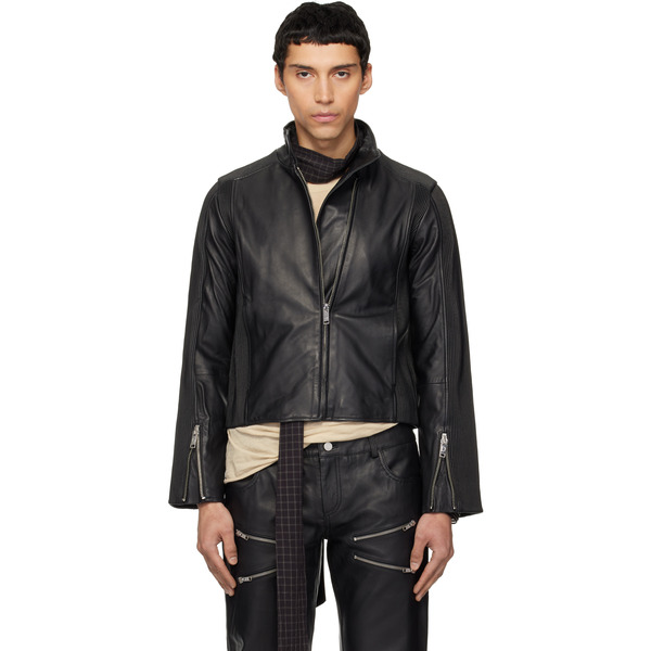  Deadwood Black Monza Leather Jacket 