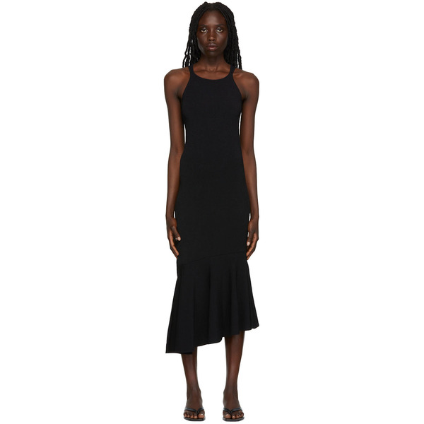  Deveaux New York Black Charlize Midi Dress 