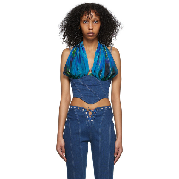  Didu Blue Denim Tank Top 