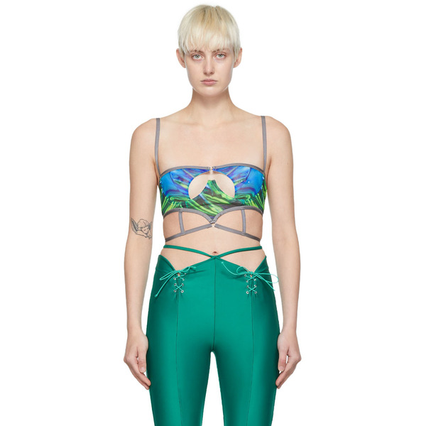 Didu Green Polyester Bra 