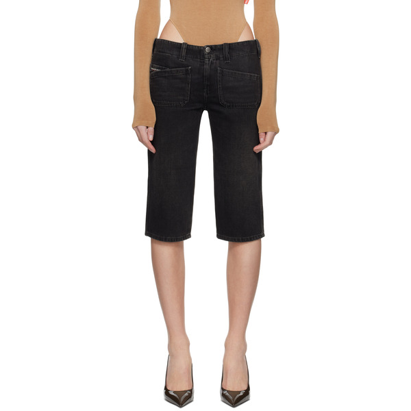  Diesel Black De-keate Denim Shorts 
