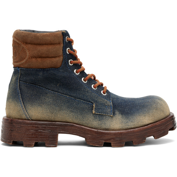  Diesel Blue D-hammer Lace Up Boots 