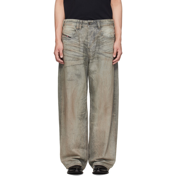  Diesel Gray Regular Waist 1997 D-enim-m Relaxed Jeans 