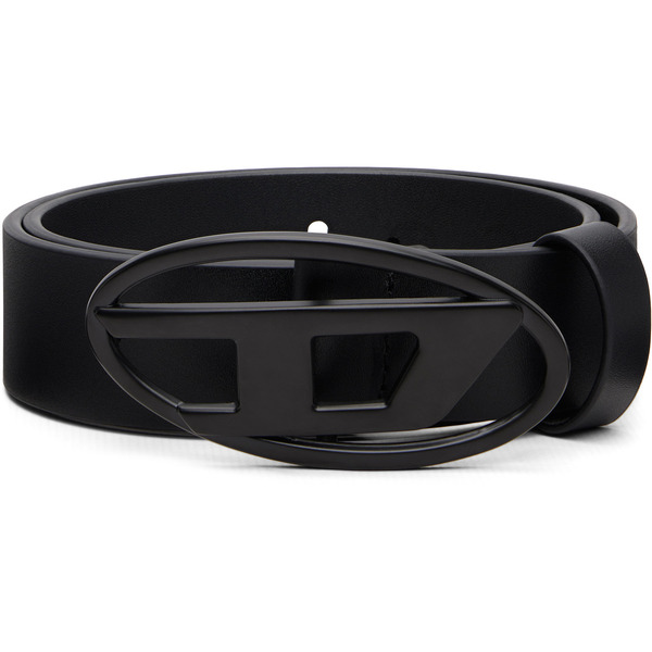  Diesel Kids Black Oval D Buckle Belt 