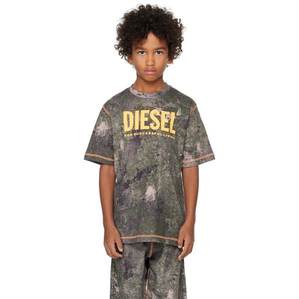  Diesel Kids Khaki Tmim Over T-shirt 