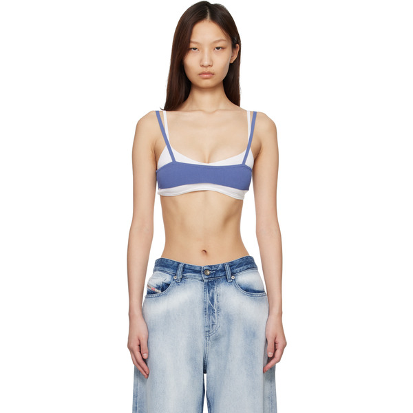  Diesel Navy & White M-zelda Bralette Top 