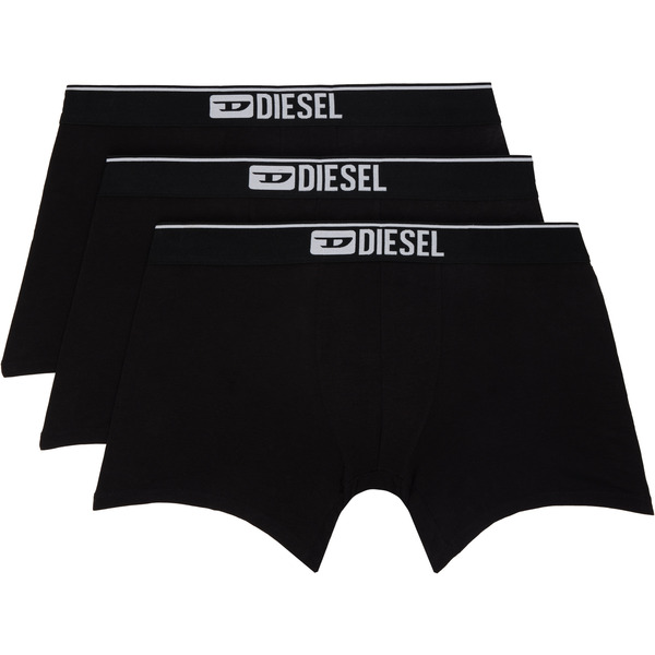 Diesel Three-pack Black Umbx-sebastianthreepac Boxer Briefs 