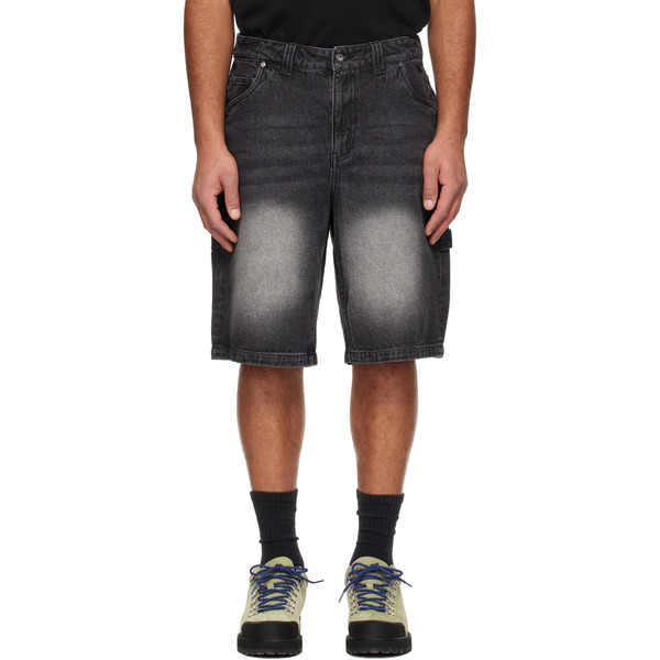  Dime Black Classic Denim Shorts 