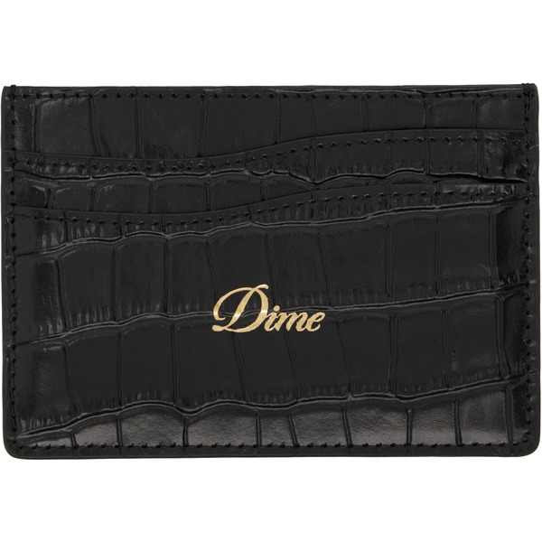  Dime Black Croc Card Holder 