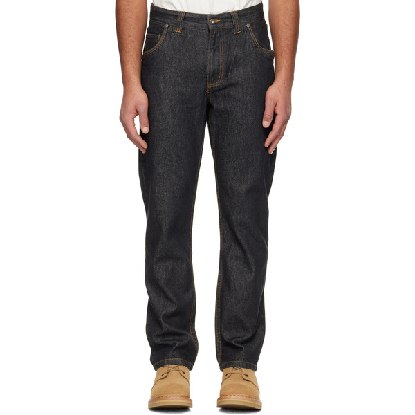  Dime Black Straight Jeans 