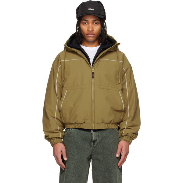  Dime Khaki Quilted Ripstop Puffer Jacket 