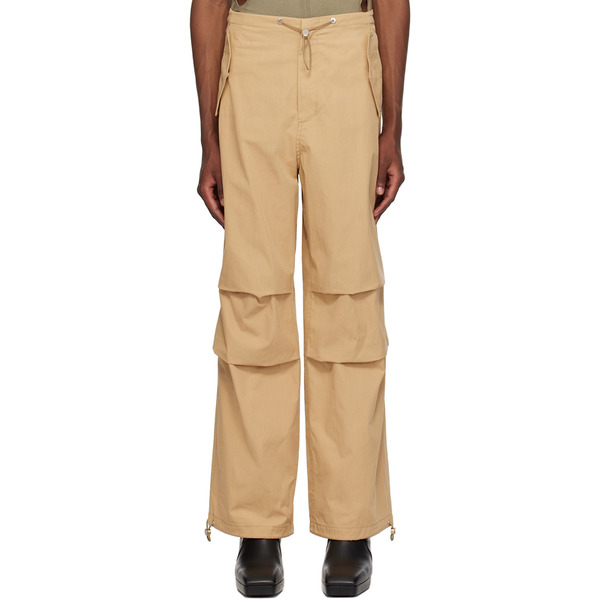  Dion Lee Beige Toggle Parachute Trousers 