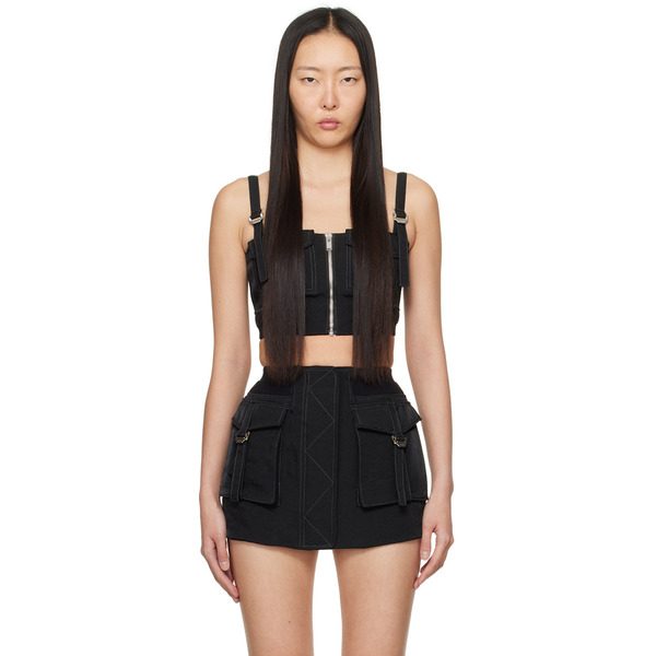  Dion Lee Black Aviator Camisole 