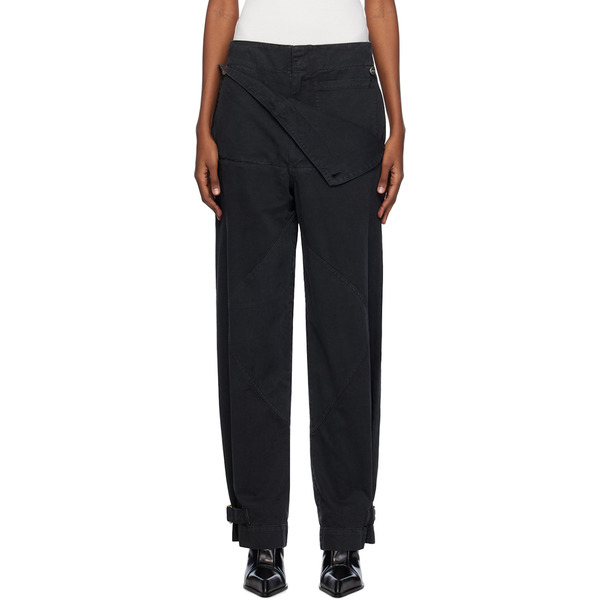  Dion Lee Black Belted Shell Trousers 