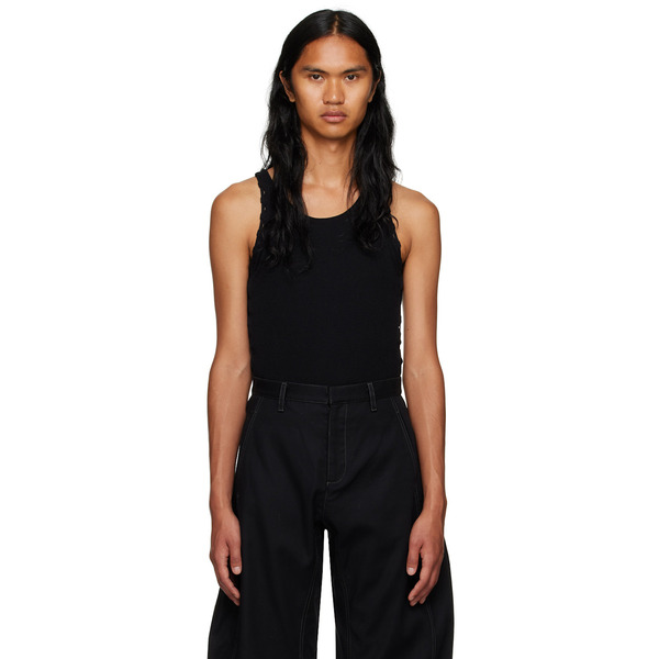 Dion Lee Black Bichrome Tank Top 