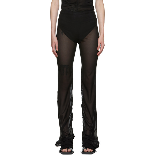  Dion Lee Black Drape Gather Trousers 