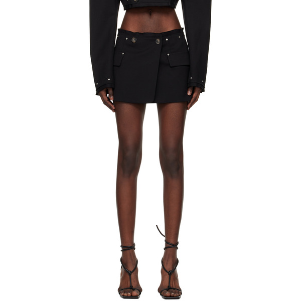  Dion Lee Black Riveted Blazer Miniskirt 