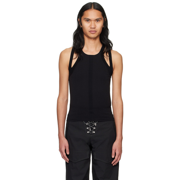  Dion Lee Black Sculpt Tank Top 