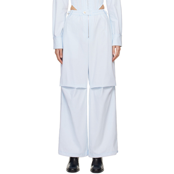  Dion Lee Blue Flight Trousers 