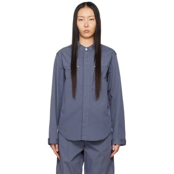  Dion Lee Blue Rivet Denim Jacket 