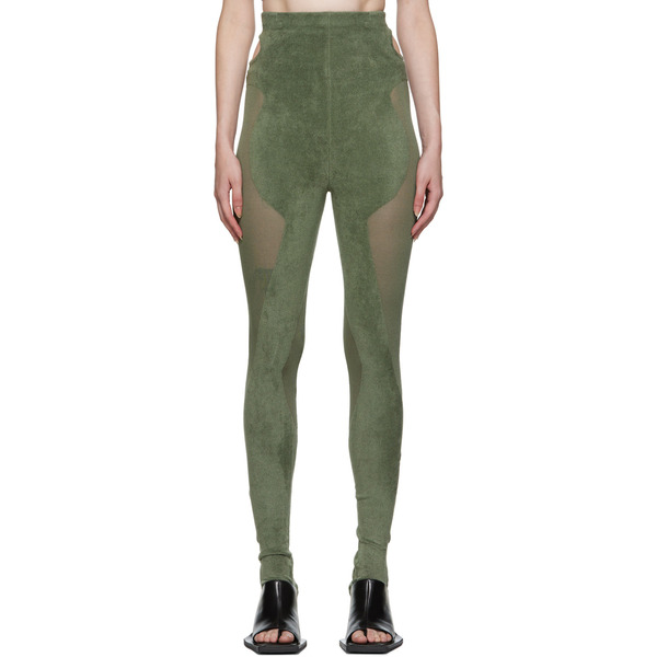  Dion Lee Green Chenille Leggings 