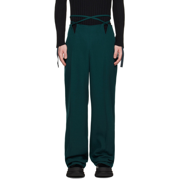  Dion Lee Green V-wire Trousers 
