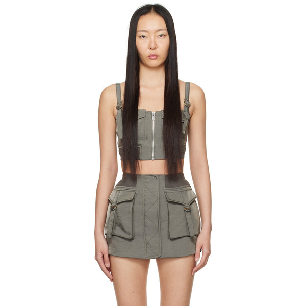  Dion Lee Khaki Aviator Camisole 
