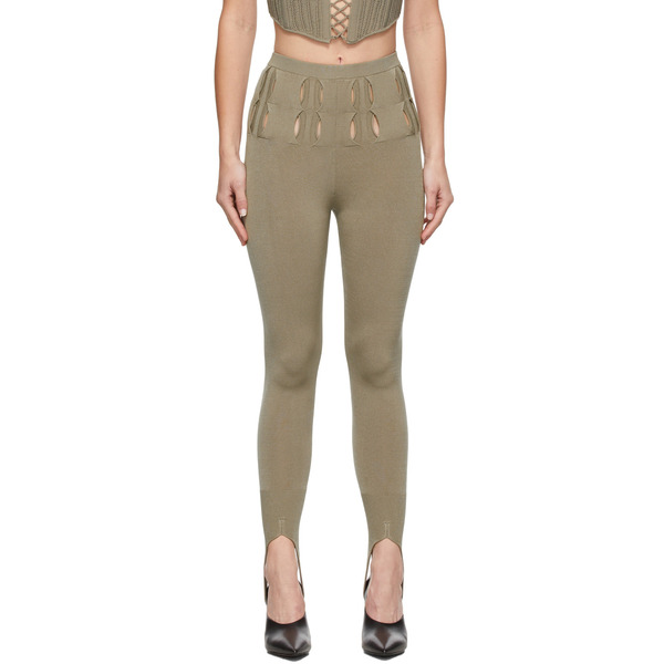  Dion Lee Khaki Double Stirrup Leggings 