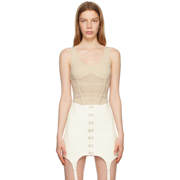  Dion Lee Off-white Corset Tank Top 