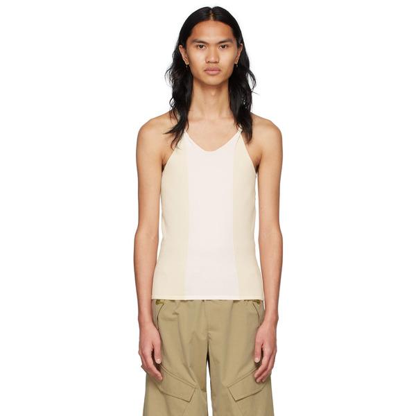  Dion Lee Off-white Cotton Tank Top 