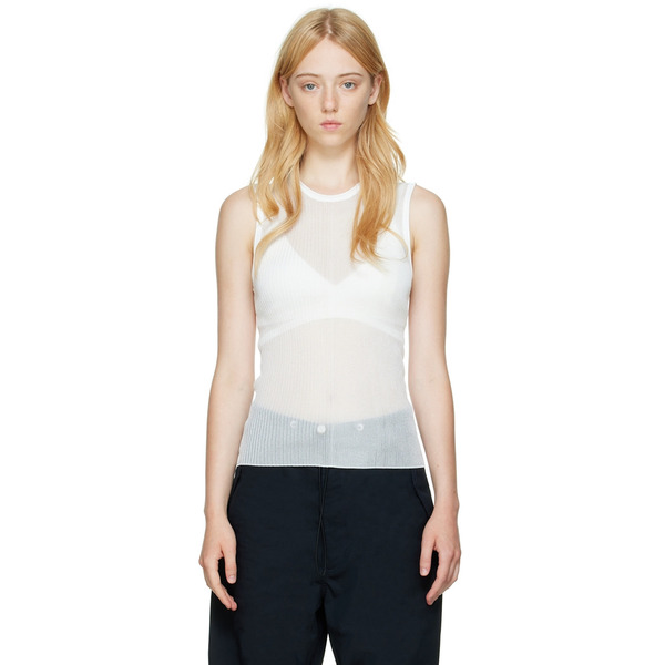  Dion Lee Off-white Rib Tank Top 
