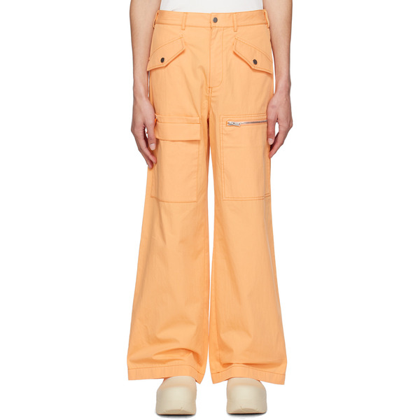  Dion Lee Orange Slouchy Pocket Cargo Pants 