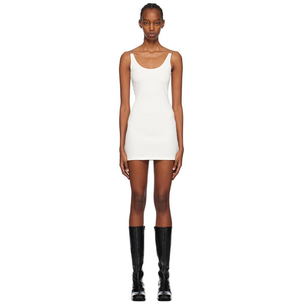  Dion Lee Ssense Exclusive White Double Wire Minidress 