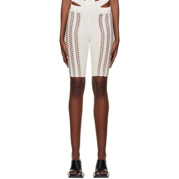  Dion Lee White Column Shorts 