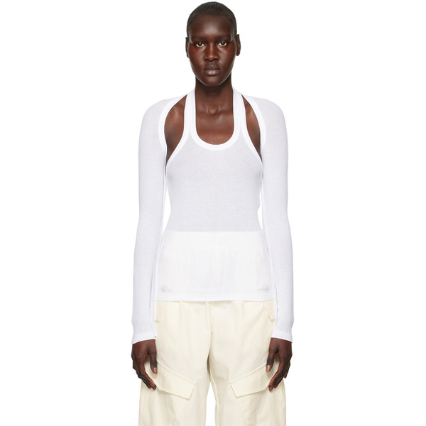  Dion Lee White Modular Long Sleeve T-shirt 