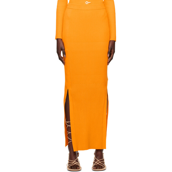  Dion Lee Yellow Gradient Maxi Skirt 